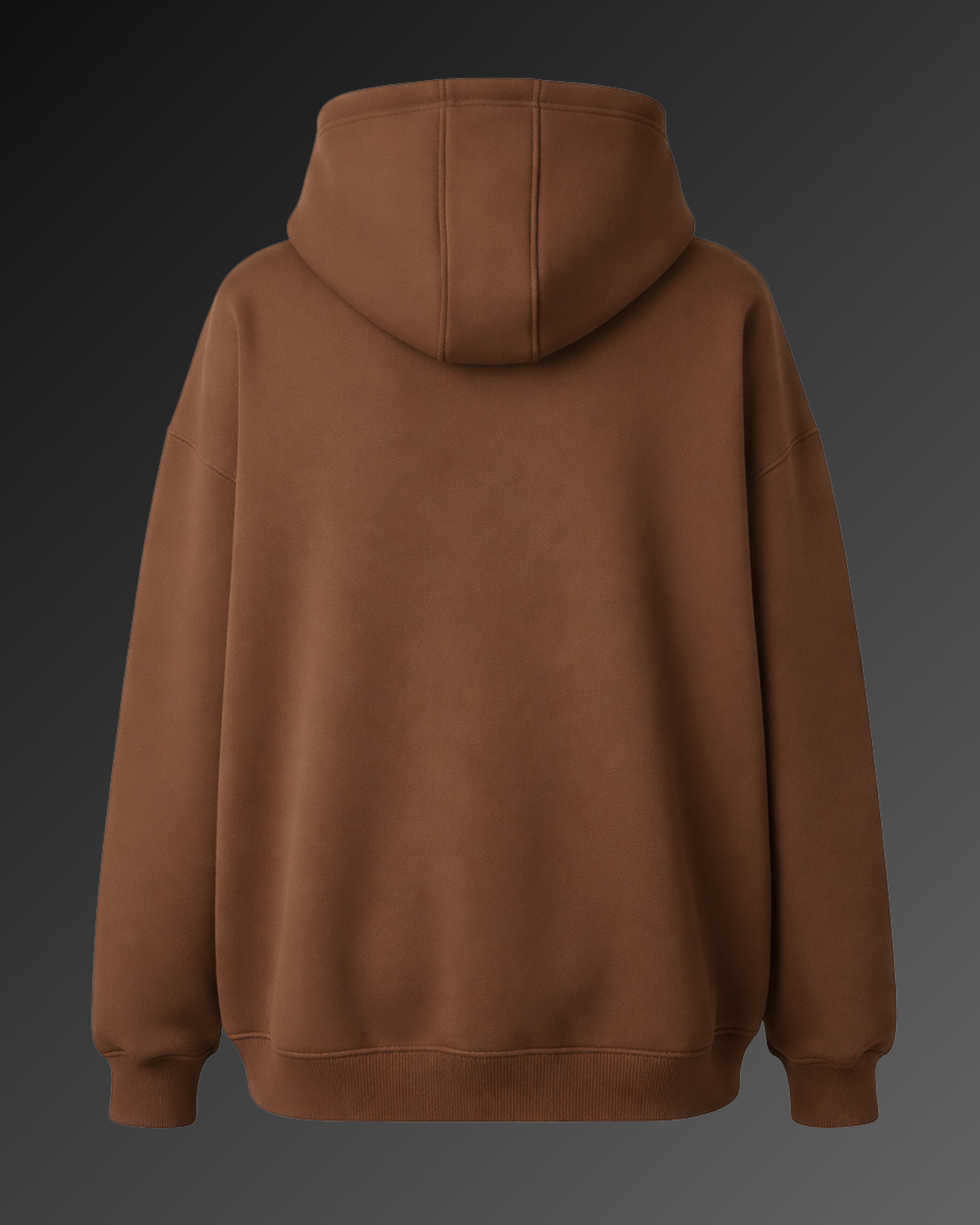 BROWN OVERSIZED HOODIE(400GSM) HEAVY GAUGE
