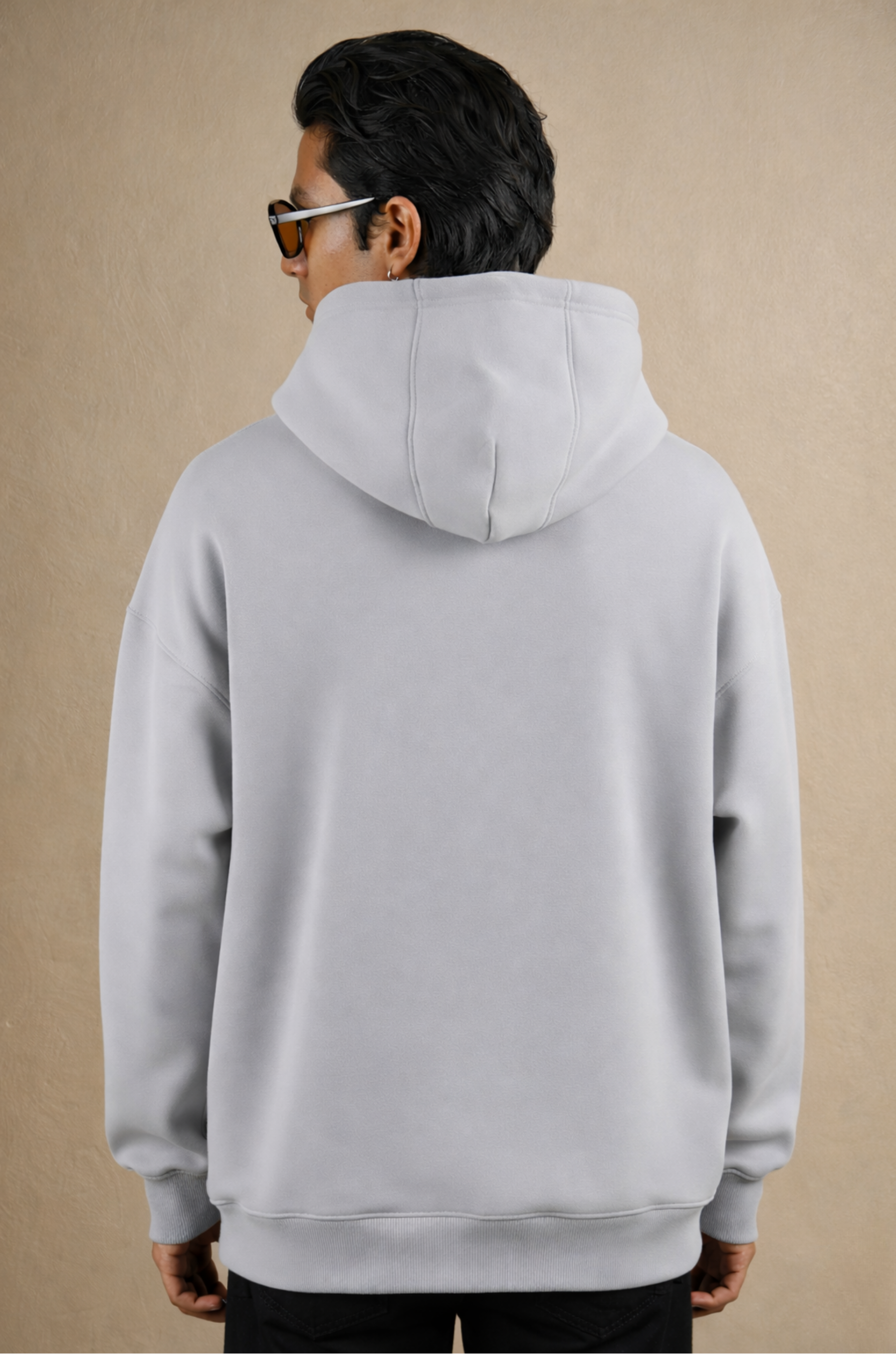 SLIVER GREY OVERSIZED HOODIE(400GSM) HEAVY GAUGE