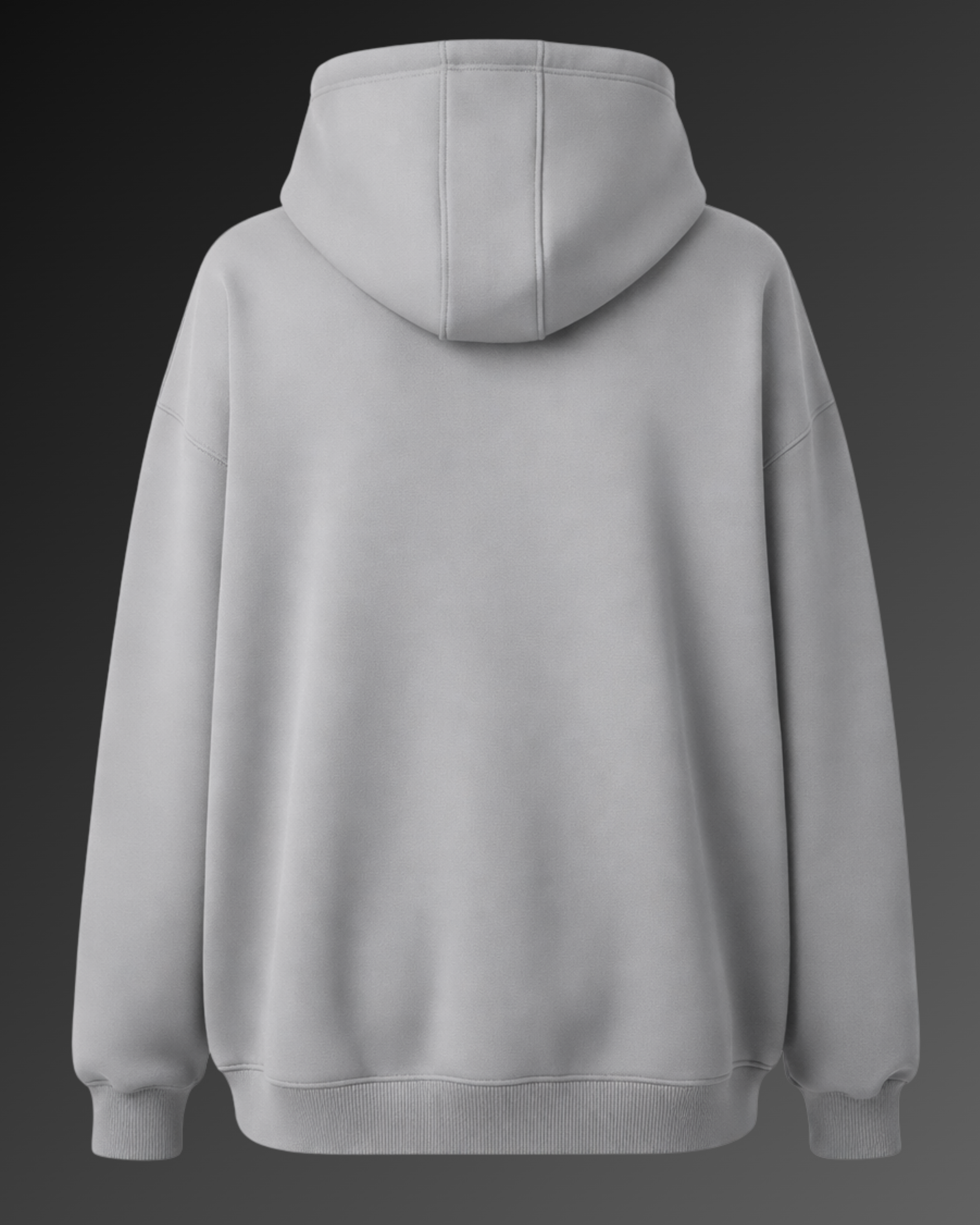 SLIVER GREY OVERSIZED HOODIE(400GSM) HEAVY GAUGE