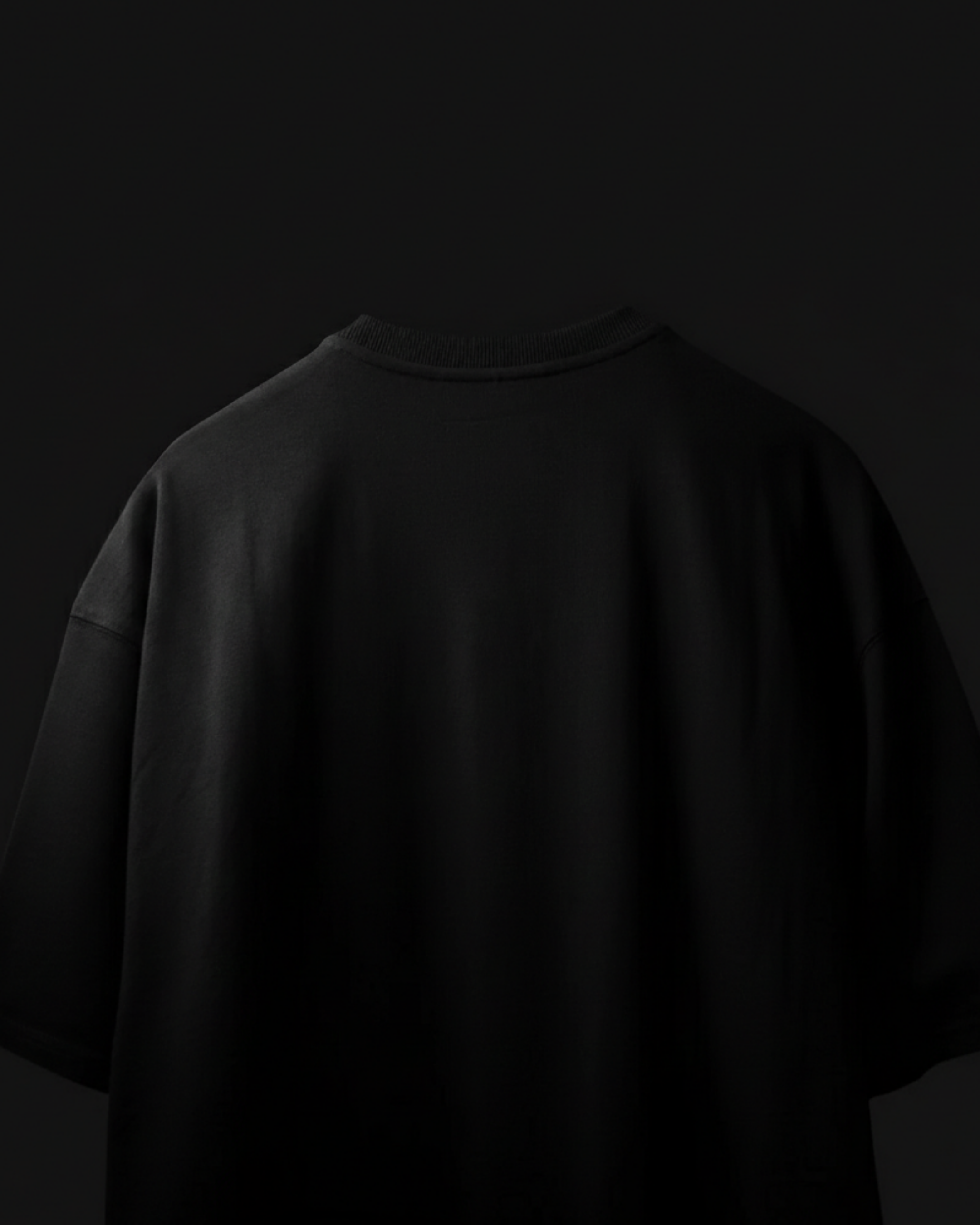 STEALTH BLACK OVERSIZED TEE(BOXY FIT)