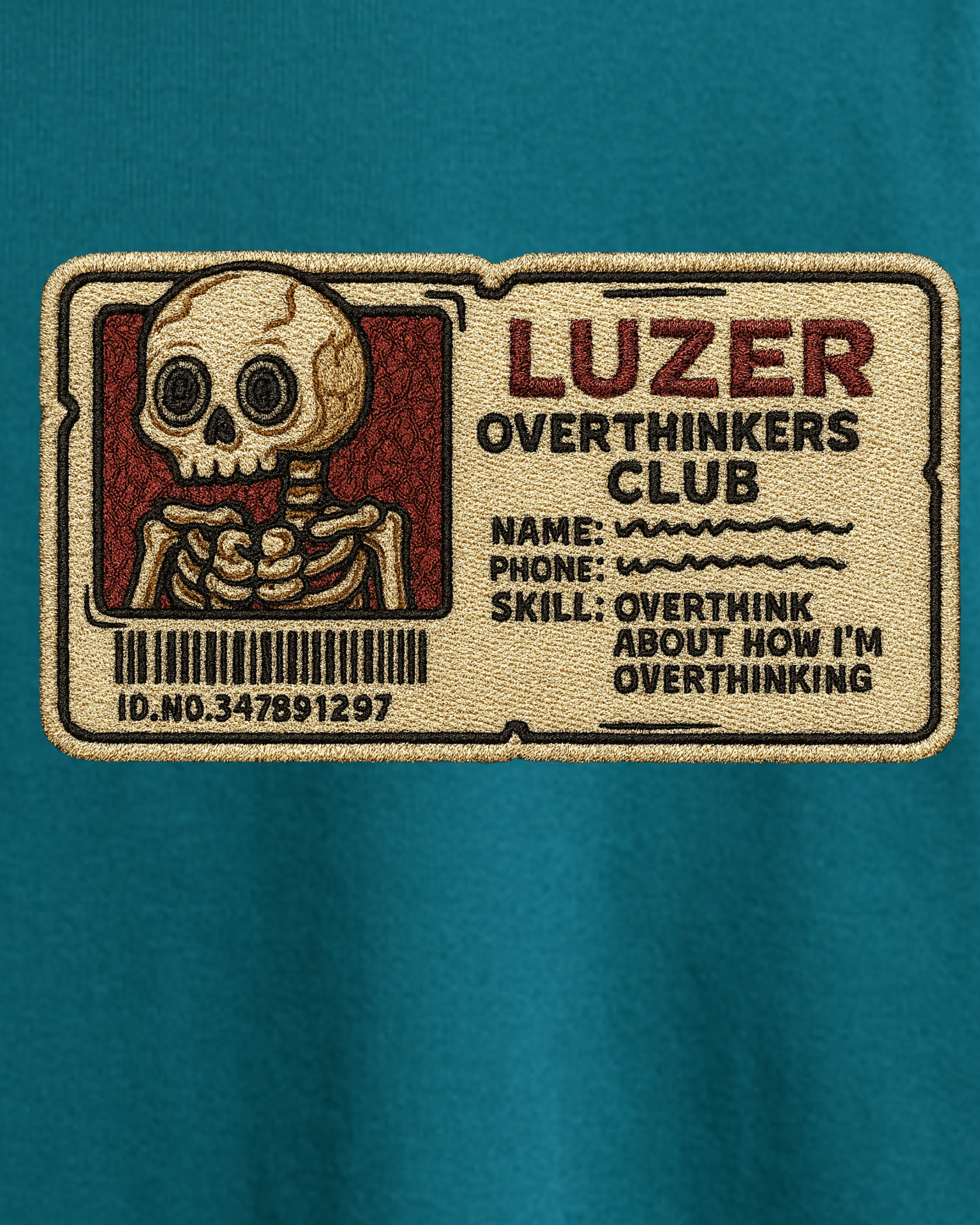 LUZER OVERTHINKERS CLUB OVERSIZED TEE