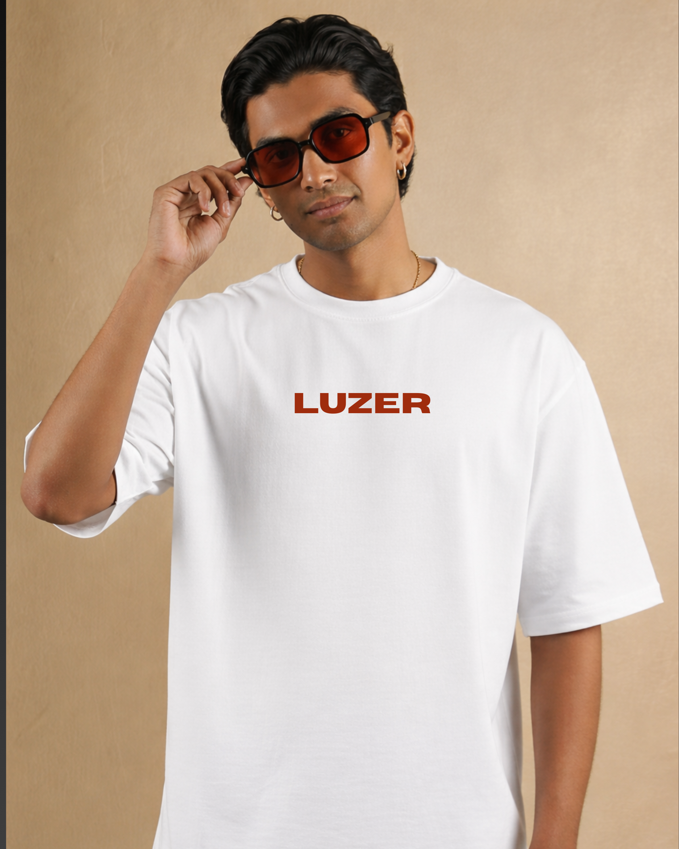 ECLIPSE FOXES OVERSIZED TEE(WHITE COLOR)