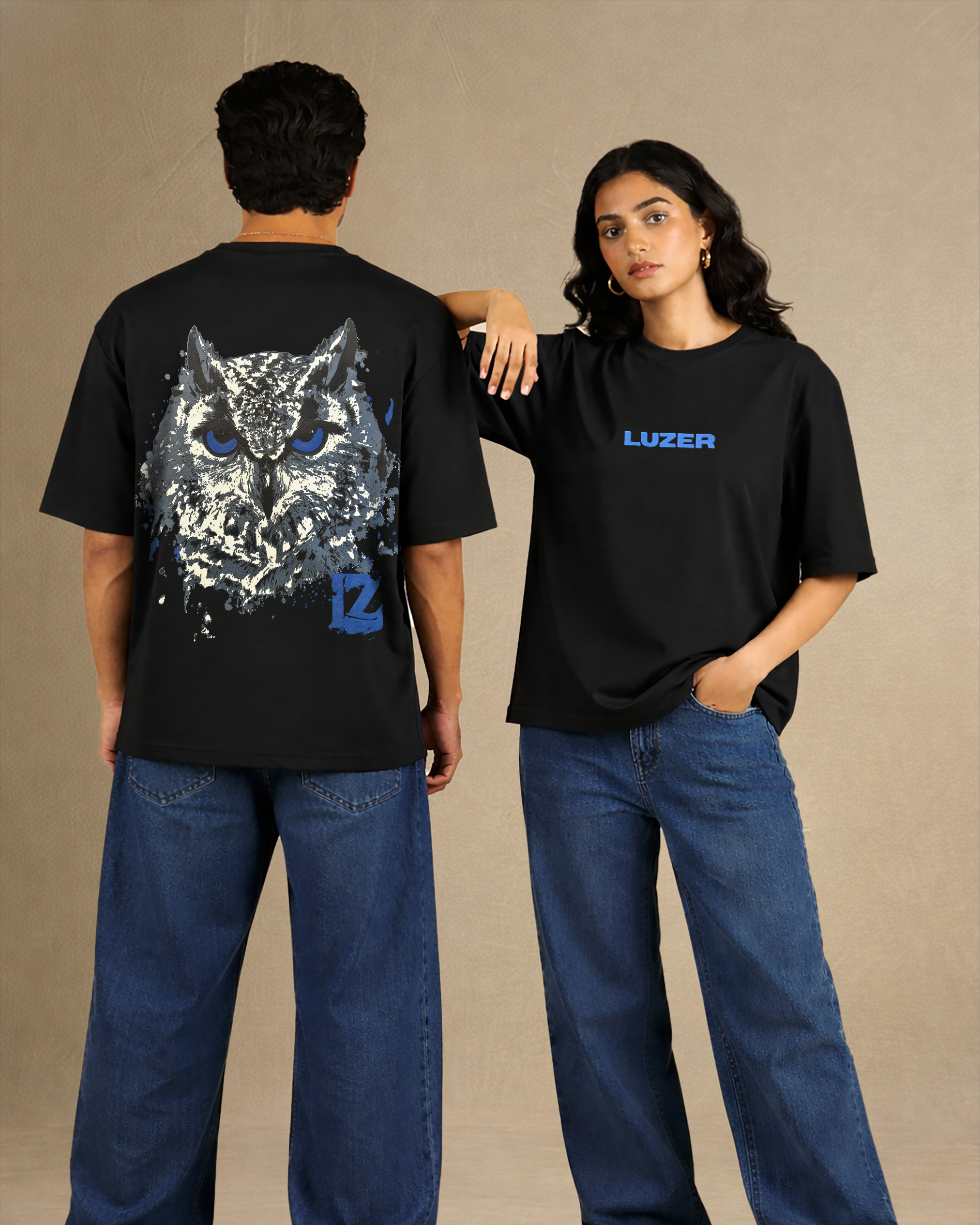 MOON HUNTER OVERSIZED TEE(BLACK COLOR)