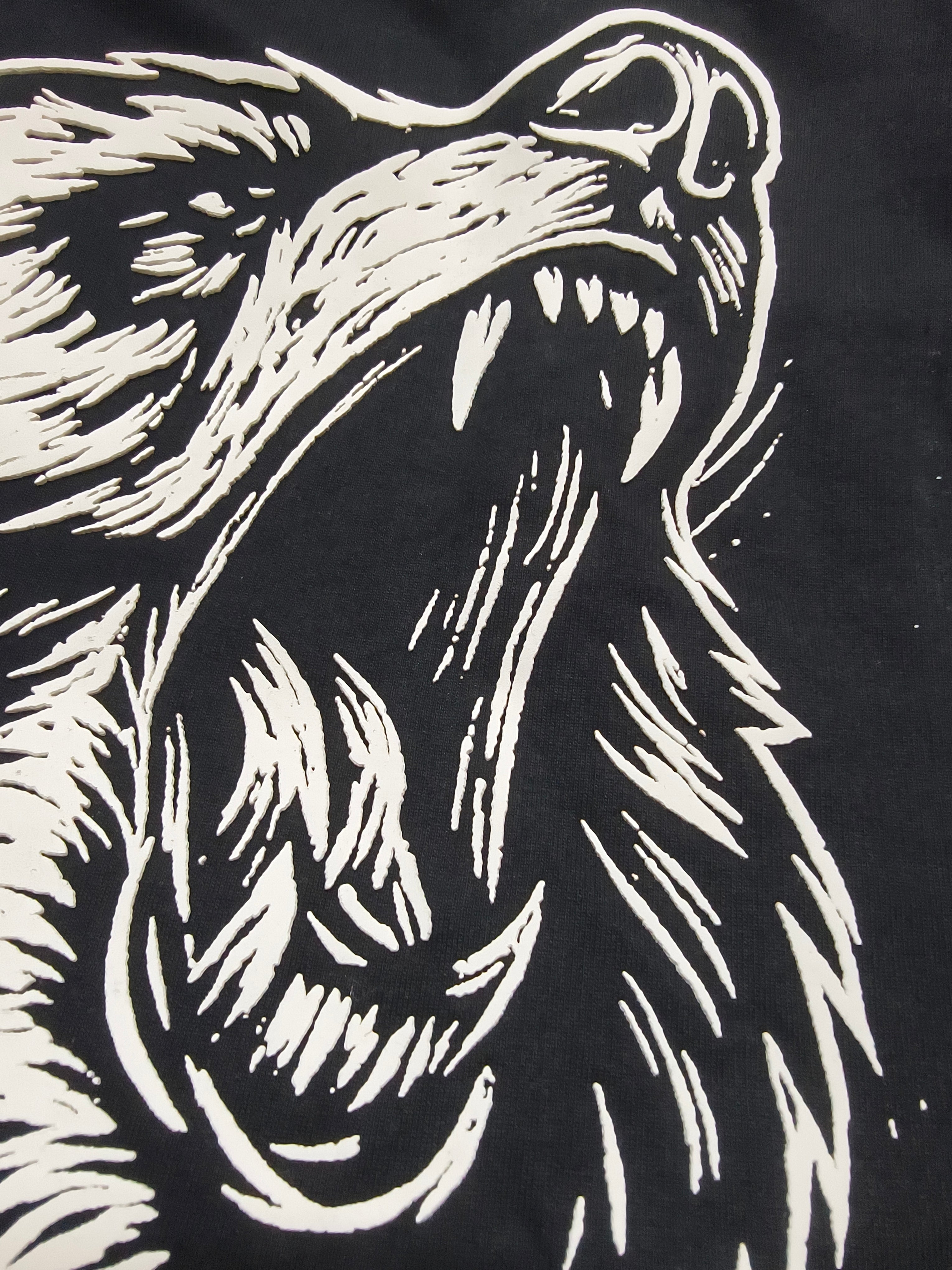 ALPHA ROAR OVERSIZED TEE(BLACK COLOR)